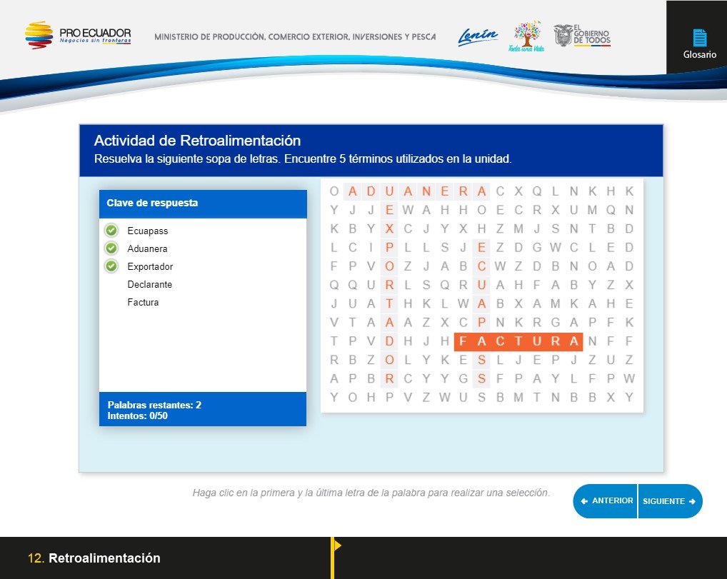 cursos elearning ministerio de produccion ecuador retroalimentaciones capacitacion
