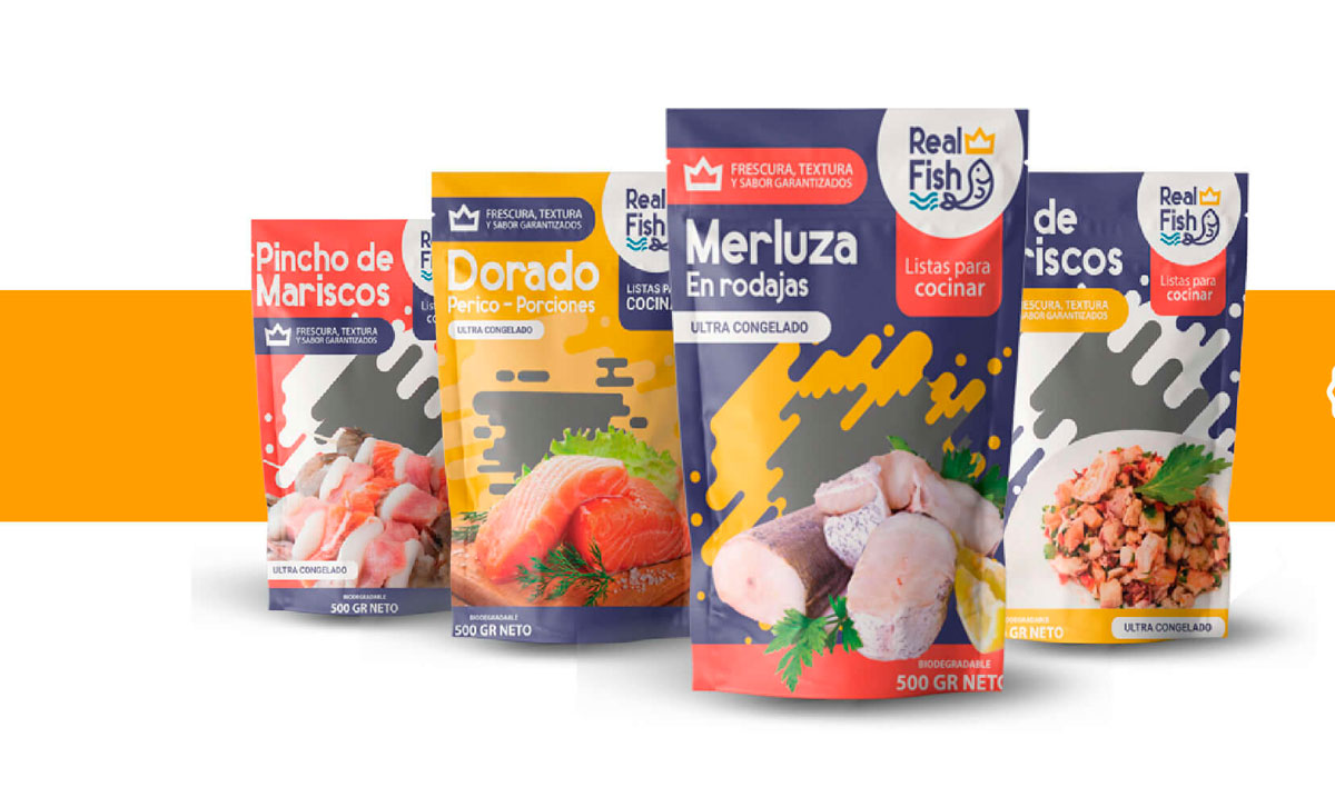 desarrollo de productos imagen grafica marca realfish ecuador