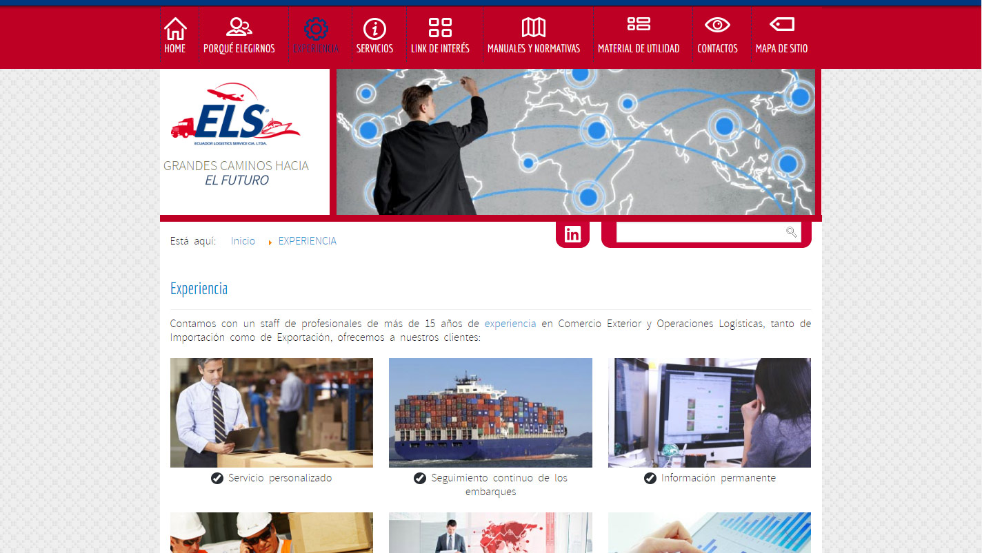 ecuador logistics website