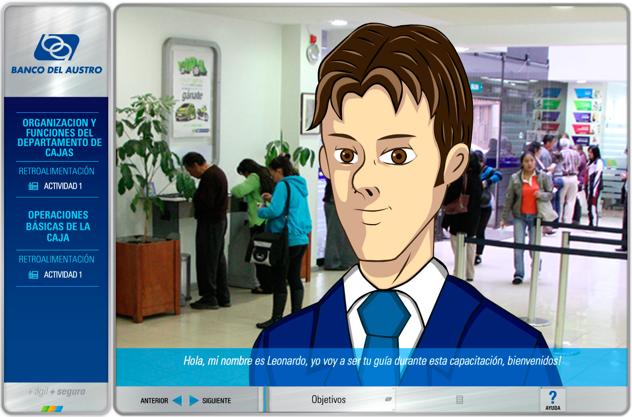 elearning cajas objetivos