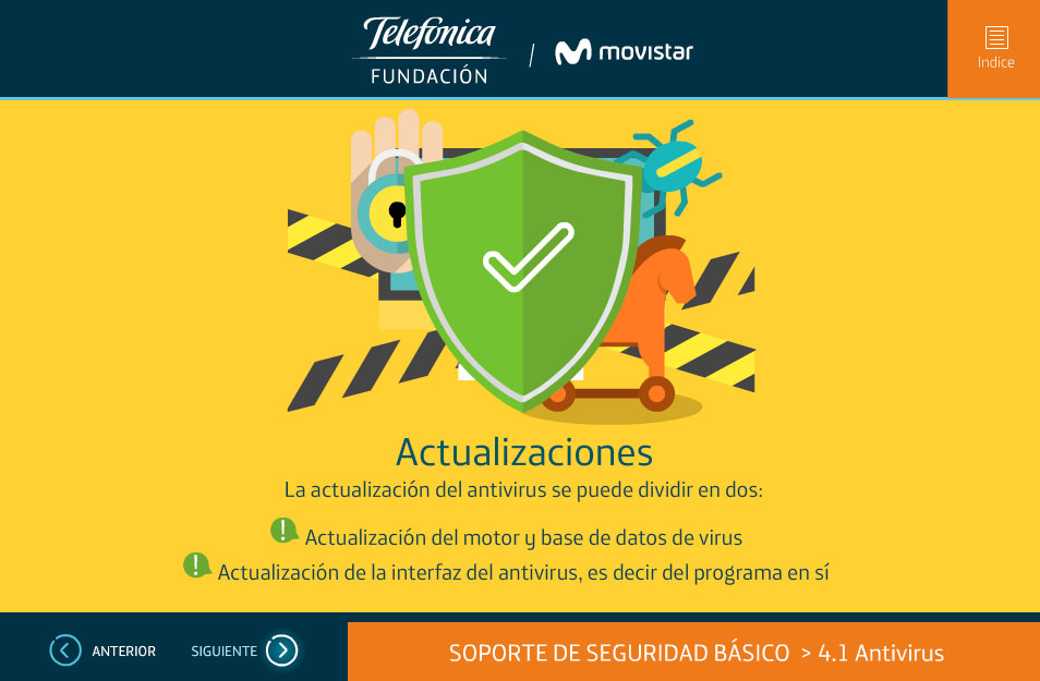 elearning curso help desk telefonica quito actualizaciones proteccion