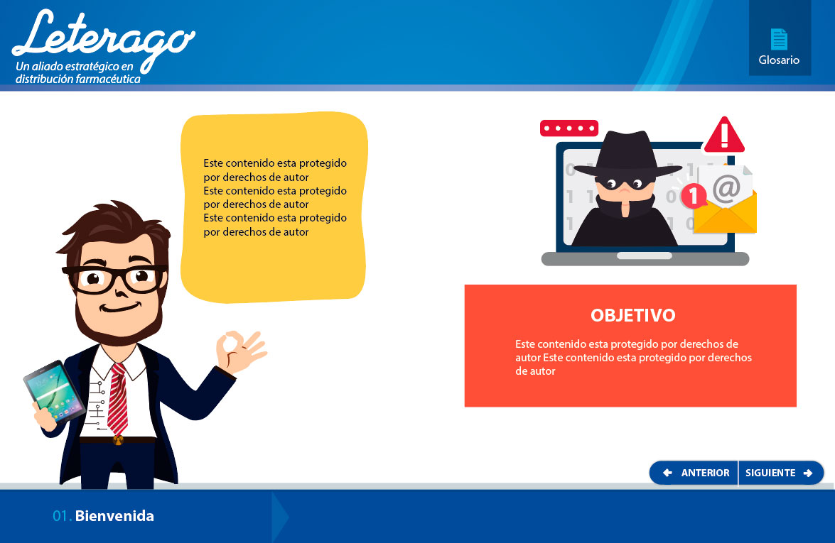 elearning leterago amenzas ciberneticas personaje