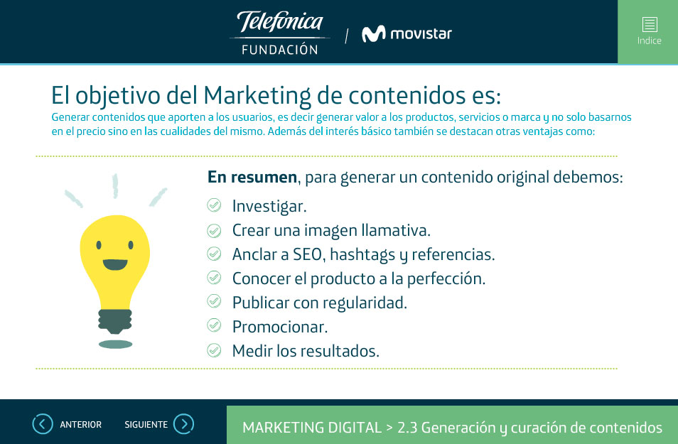 elearning marketing digital fundacion telefonica quito marketing contenidos