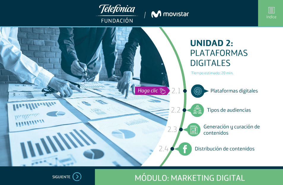 elearning marketing digital fundacion telefonica quito plataformas digitales