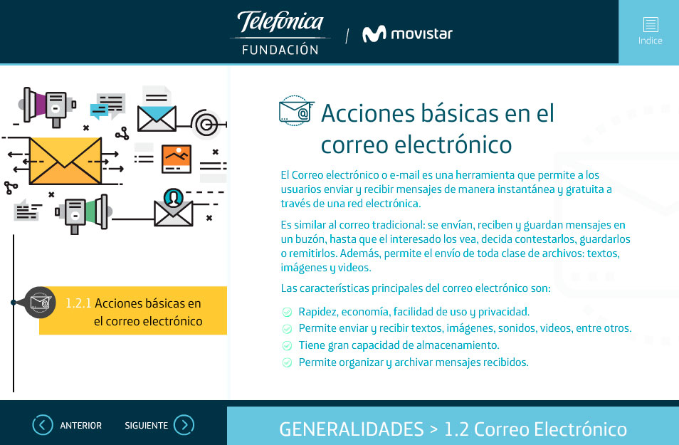 elearning tics basicos telefonica acciones mail