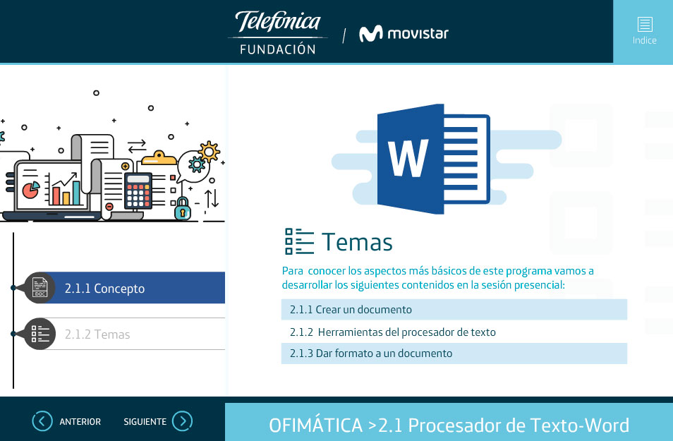 elearning tics basicos telefonica word