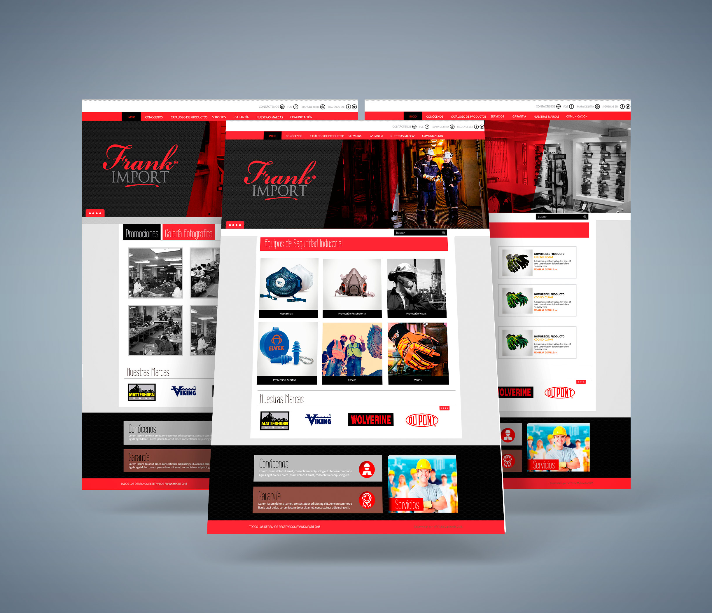 Frankimport website interfaz