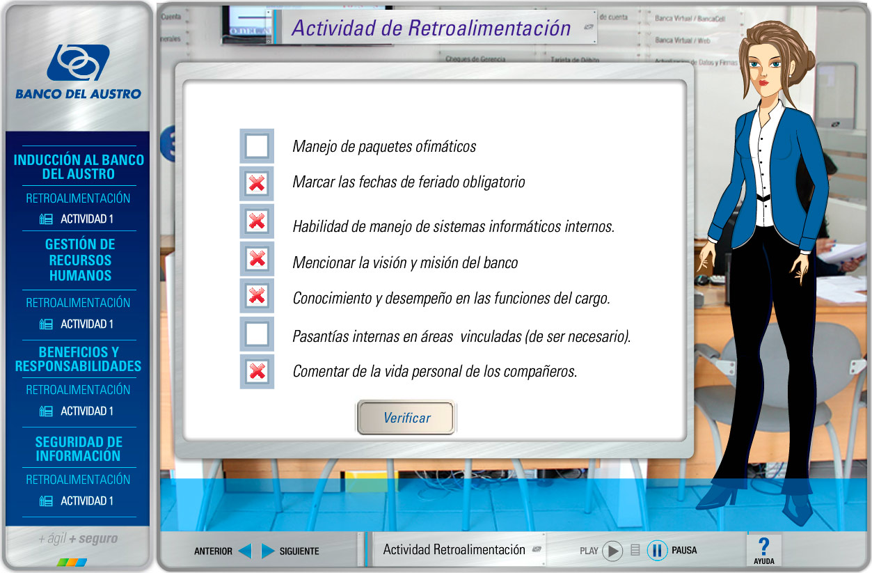 induccion al banco retroalimentacion