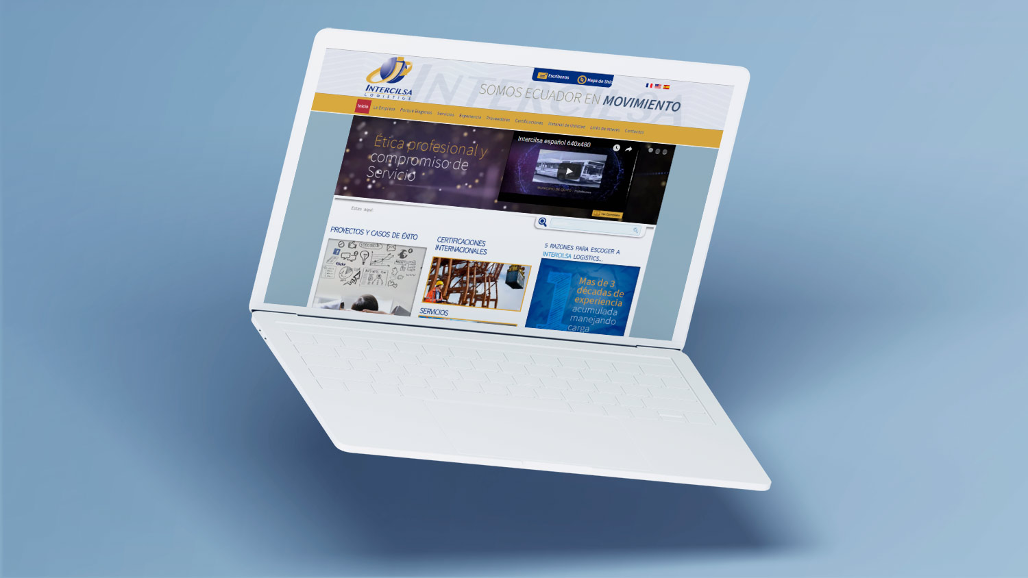 intercilsa sitio web responsive