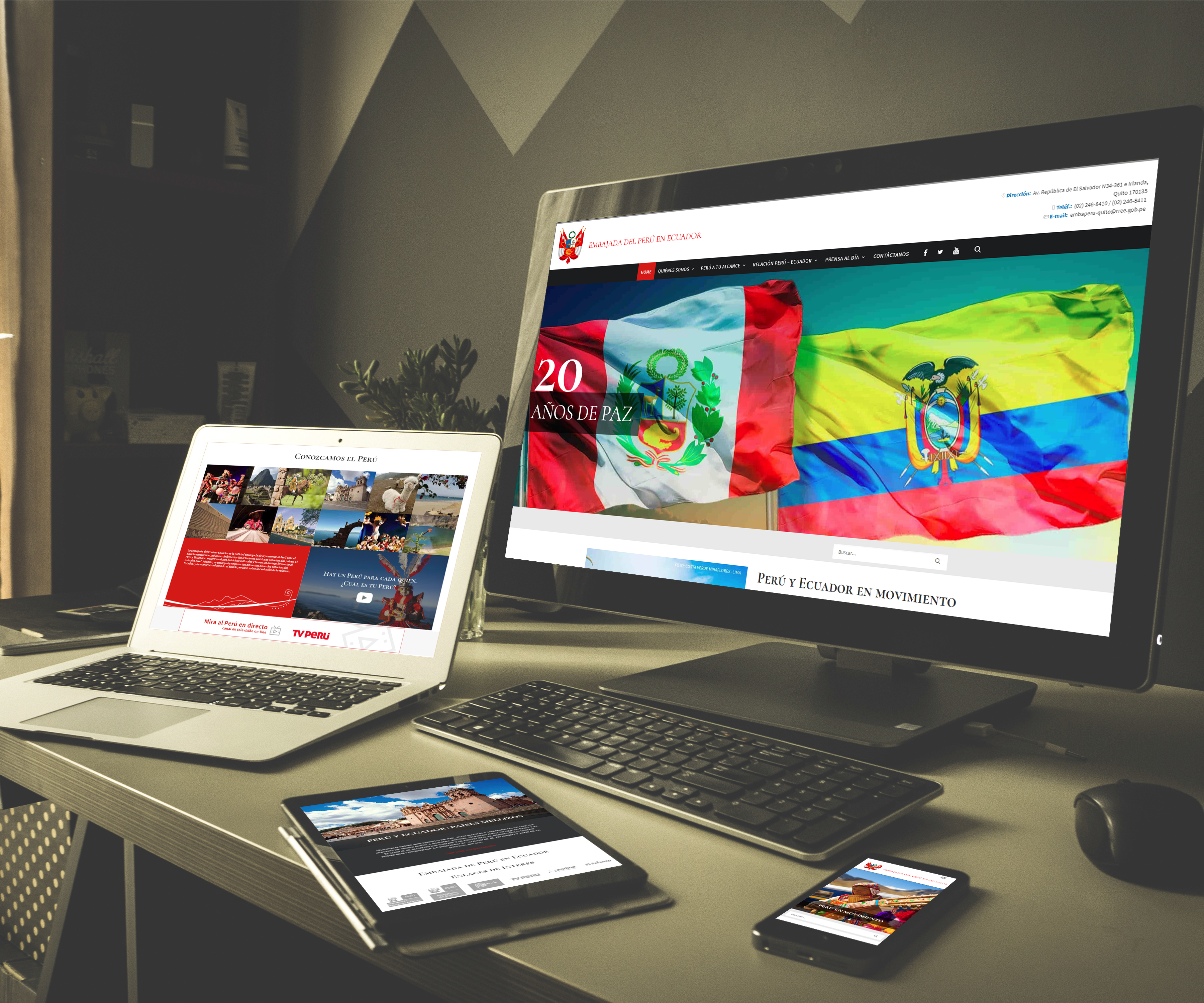 mokup embajada de peru en ecuador quito