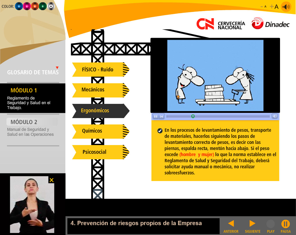 seguridad y salud en el trabajo videos