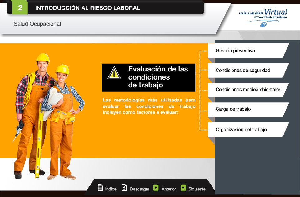 seguridad y salud ocupacional condiciones