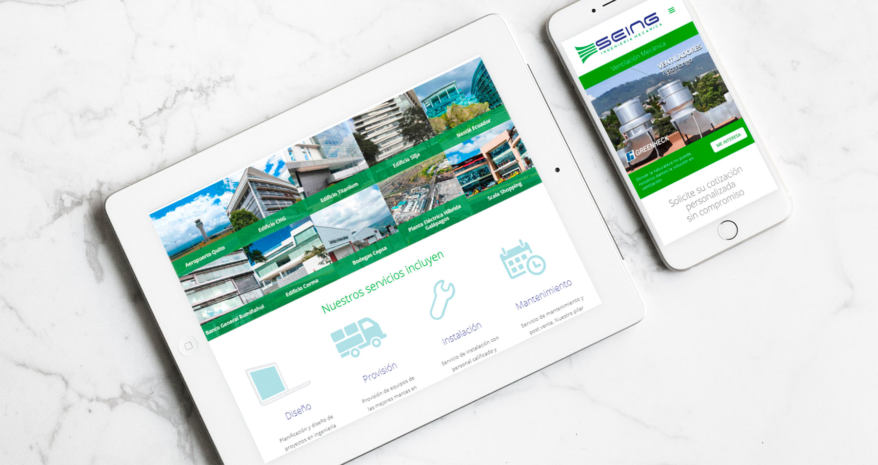 seing responsive website quito