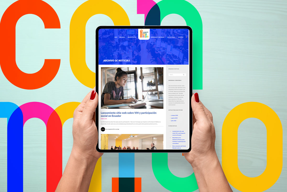 sitioweb Comunidades Respondiendo al VIH quito ecuador